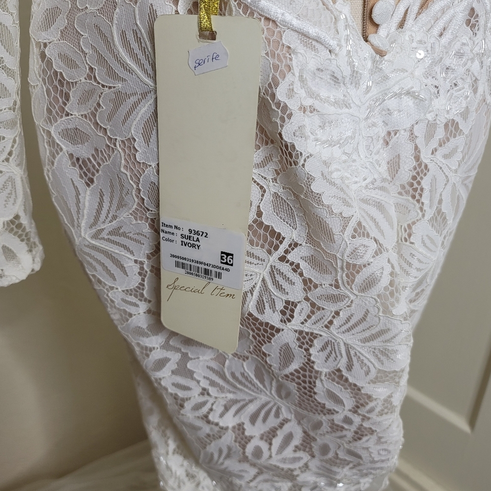 Tarik Ediz wedding dress NWT 93672 - Picture 5 of 14